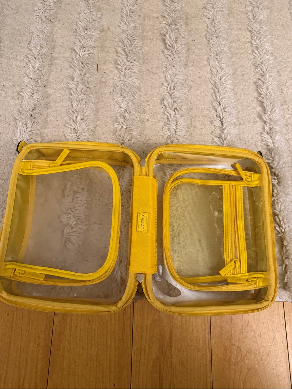Calpak Medium Clear Cosmetics Case in Yellow (Limited Edition) - Picture 4 of 4